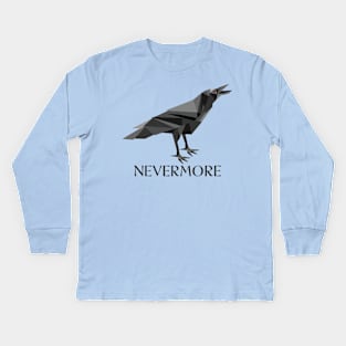 raven nevermore Kids Long Sleeve T-Shirt